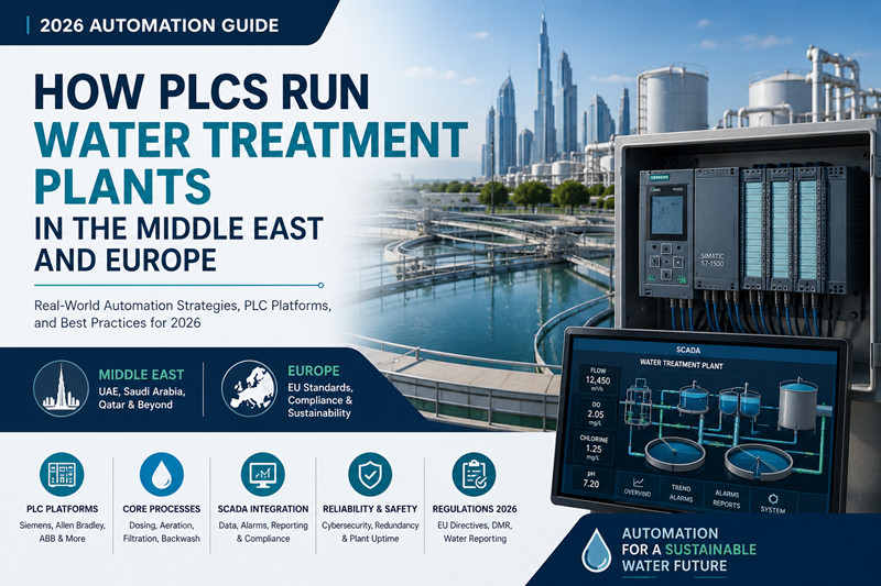 Comment les automates programmables industriels (API) gèrent les stations d'épuration des eaux au Moyen-Orient et en Europe : Guide de l'automatisation 2026