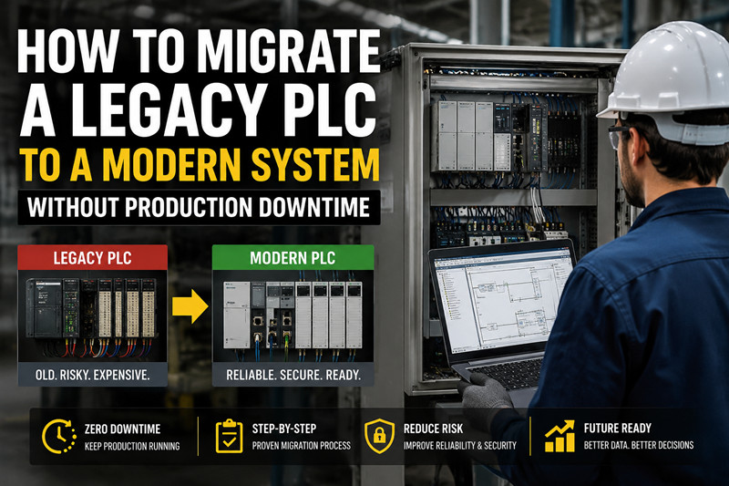 Comment migrer un automate programmable industriel (API) ancien vers un système moderne sans interruption de production