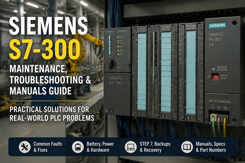Siemens S7-300 : Guide de maintenance, de dépannage et des manuels
