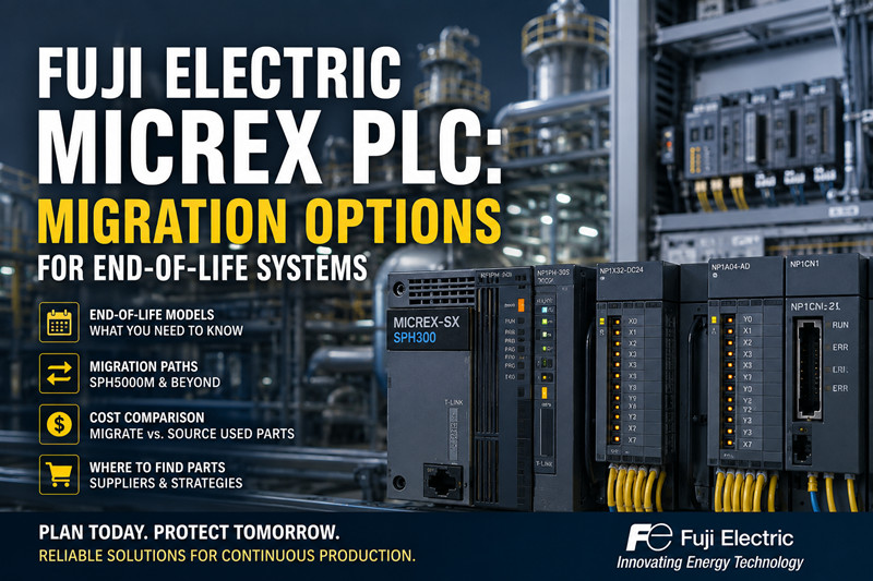 Automates programmables industriels (API) MICREX de Fuji Electric : Options de migration pour les systèmes en fin de vie