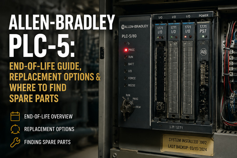 Allen-Bradley PLC-5 : Guide de fin de vie, options de remplacement et où trouver des pièces détachées
