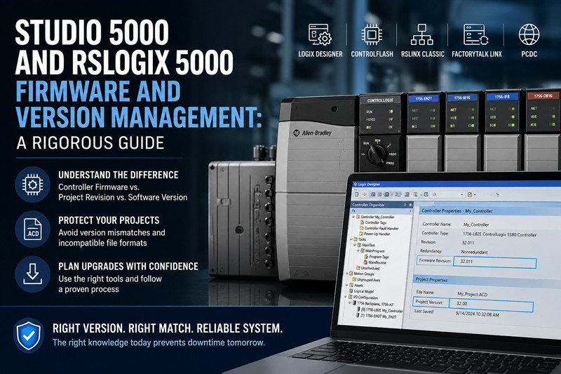 Gestion des micrologiciels et des versions de Studio 5000 et RSLogix 5000 : un guide rigoureux