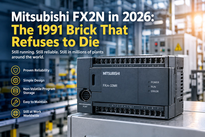 Mitsubishi FX2N en 2026 : La brique de 1991 qui refuse de mourir